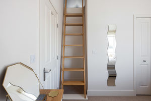 Ships ladder to mezzanine- click for photo gallery